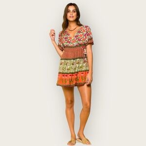 RAGA Enchanted Forest Wrap Dress Medium NWT Anthropologie